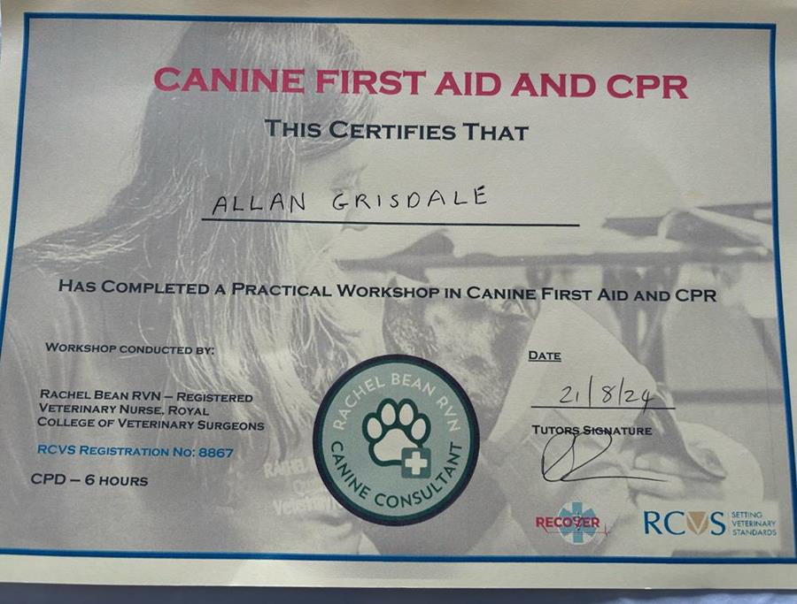 Pet First Aid Trained